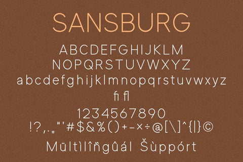 Sansburg Font Madatype Studio 