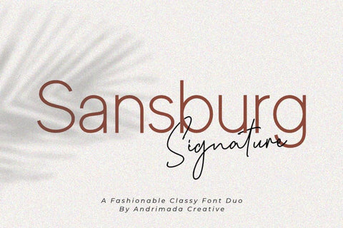 Sansburg Font Madatype Studio 
