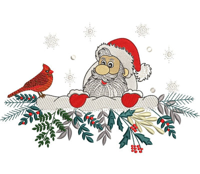 Santa and Deer - Machine Embroidery, Christmas Embroidery design , Holiday Embroidery Design. Embroidery/Applique DESIGNS ArtEMByNatalia 