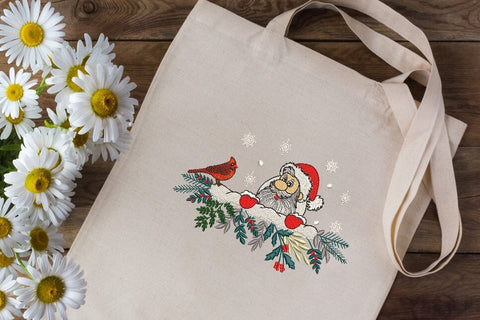 Santa and Deer - Machine Embroidery, Christmas Embroidery design , Holiday Embroidery Design. Embroidery/Applique DESIGNS ArtEMByNatalia 