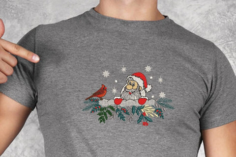 Santa and Deer - Machine Embroidery, Christmas Embroidery design , Holiday Embroidery Design. Embroidery/Applique DESIGNS ArtEMByNatalia 