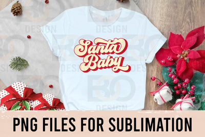 Santa Babe PNG, Santa Baby PNG, Santa Claus PNG, Christmas Png, Retro Christmas Design, Christmas Party Shirt, Digital Download SVG BOO-design 