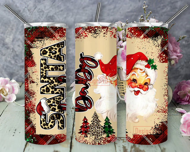 Santa Baby Design Tumbler Png, Santa Claus 20oz Skinny Tumbler, Christmas Buffalo Plaid Tumbler Wrap, Christmas Leopard Design Png, Christmas Sublimation Design, Instant Download Sublimation DesignSVG 