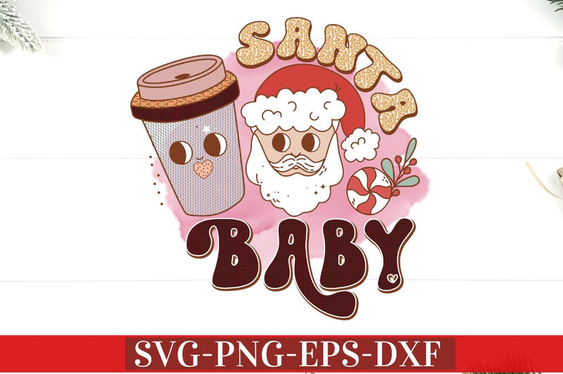 Santa Baby PNG Sublimation DESIGNISTIC 