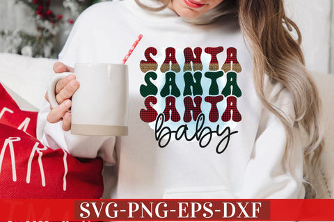 Santa baby PNG Sublimation DESIGNISTIC 