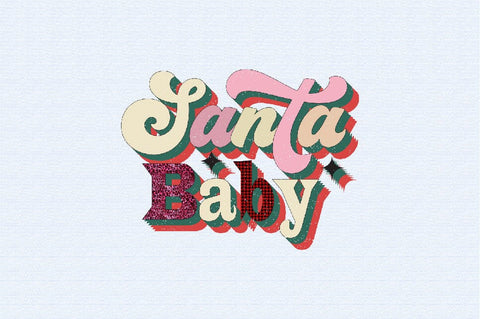 Santa Baby Sublimation SVGArt 