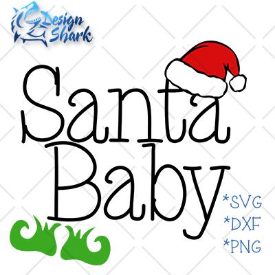 Santa Baby SVG Design Shark 