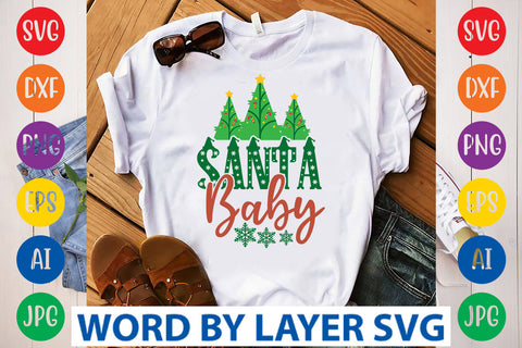 Santa Baby SVG Design SVG Rafiqul20606 