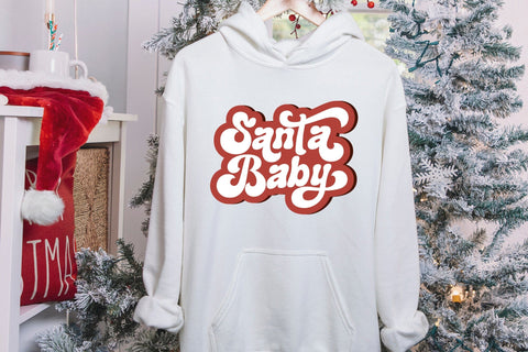 Santa Baby SVG - Retro Christmas SVG SVG CraftLabSVG 