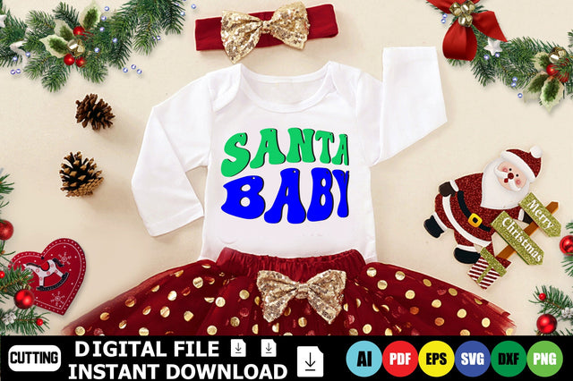 Santa Baby SVG Shahin alam 