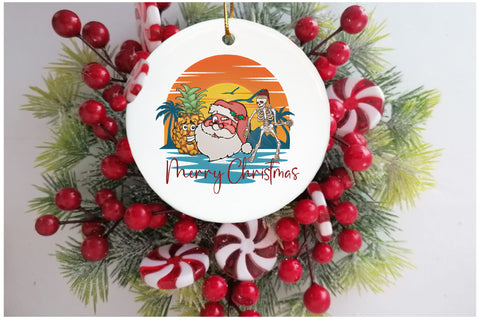 Santa Beach Christmas in July Sublimation Sublimation Jagonath Roy 