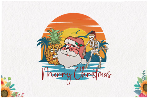 Santa Beach Christmas in July Sublimation Sublimation Jagonath Roy 