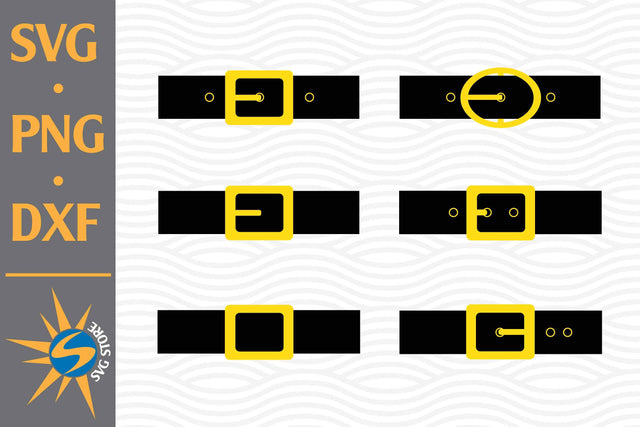Santa Belt SVG, PNG, DXF Digital Files Include SVG SVGStoreShop 