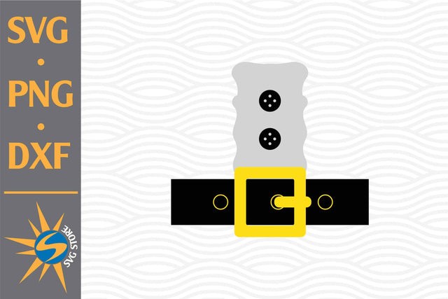 Santa Belt SVG, PNG, DXF Digital Files Include SVG SVGStoreShop 