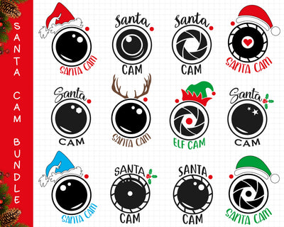 Santa Cam Bundle Svg, Christmas Bundle Svg, Santa Svg, Santa Cam Svg SVG SvgMonkeys 