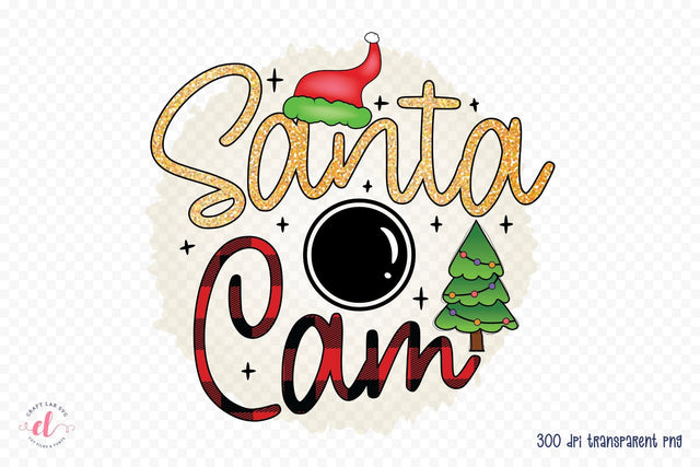 Santa Cam | Funny Christmas PNG Sublimation Sublimation CraftLabSVG 