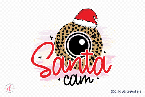Santa Cam PNG - Funny Christmas PNG Sublimation CraftLabSVG 
