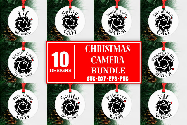 Santa Cam Svg Bundle Svg Christmas Svg Christmas Ornament Svg Christmas Sign Farmhouse Christmas Svg Cricut Christmas Santa Cam Svg Santa SVG Whistlepig Designs 