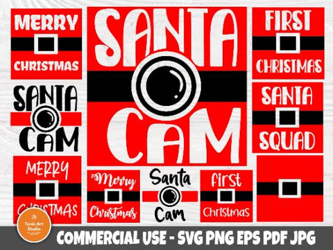 Santa Cam SVG, Christmas Svg Bundle, Svg Cut Files SVG TonisArtStudio 