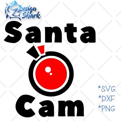 Santa Cam SVG Design Shark 