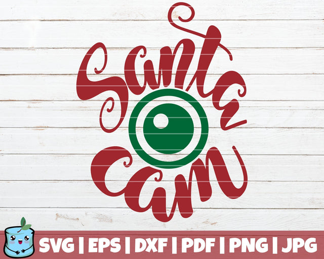 Santa Cam SVG MintyMarshmallows 