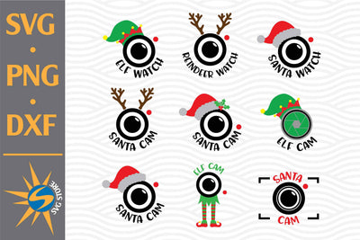 Santa Cam SVG, PNG, DXF Digital Files Include SVG SVGStoreShop 