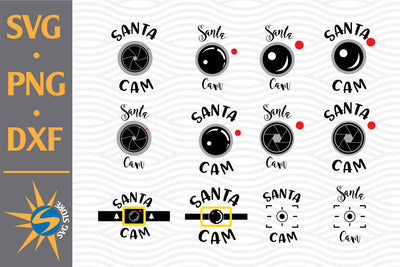 Santa Cam SVG, PNG, DXF Digital Files Include SVG SVGStoreShop 