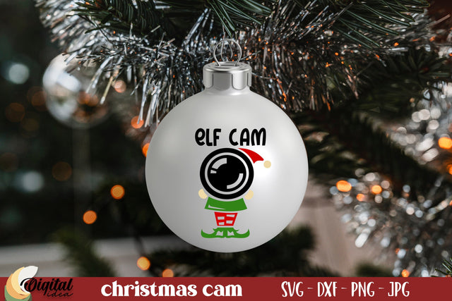 Santa Cam SVG. Santa Cam Ornament SVG. Christmas Quote SVG SVG Evgenyia Guschina 