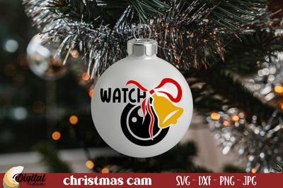 Santa Cam SVG. Santa Cam Ornament SVG. Christmas Quote SVG SVG Evgenyia Guschina 