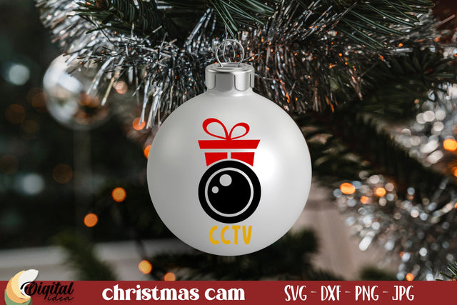 Santa Cam SVG. Santa Cam Ornament SVG. Christmas Quote SVG SVG Evgenyia Guschina 