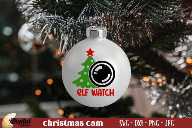 Santa Cam SVG. Santa Cam Ornament SVG. Christmas Quote SVG SVG Evgenyia Guschina 