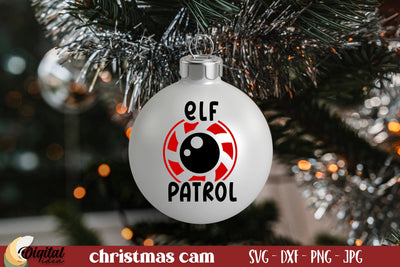 Santa Cam SVG. Santa Cam Ornament SVG. Christmas Quote SVG SVG Evgenyia Guschina 