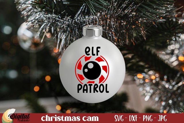 Santa Cam SVG. Santa Cam Ornament SVG. Christmas Quote SVG SVG Evgenyia Guschina 