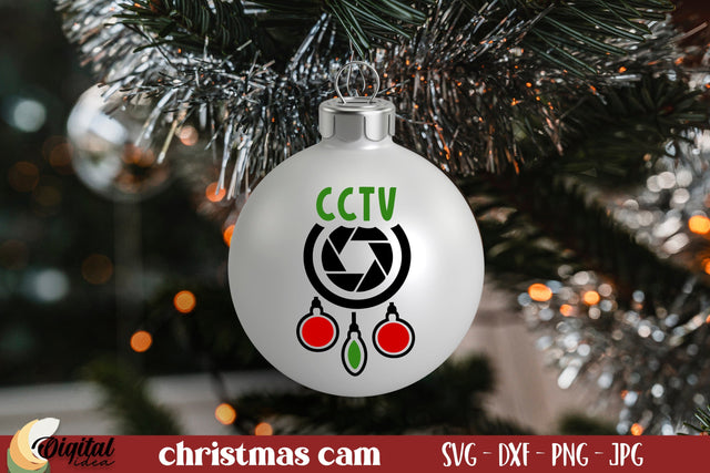 Santa Cam SVG. Santa Cam Ornament SVG. Christmas Quote SVG SVG Evgenyia Guschina 