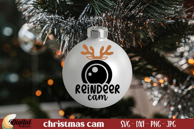 Santa Cam SVG. Santa Cam Ornament SVG. Christmas Quote SVG SVG Evgenyia Guschina 