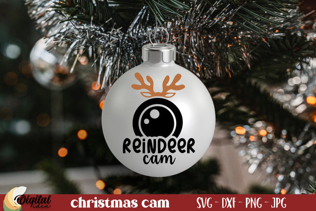 Santa Cam SVG. Santa Cam Ornament SVG. Christmas Quote SVG SVG Evgenyia Guschina 