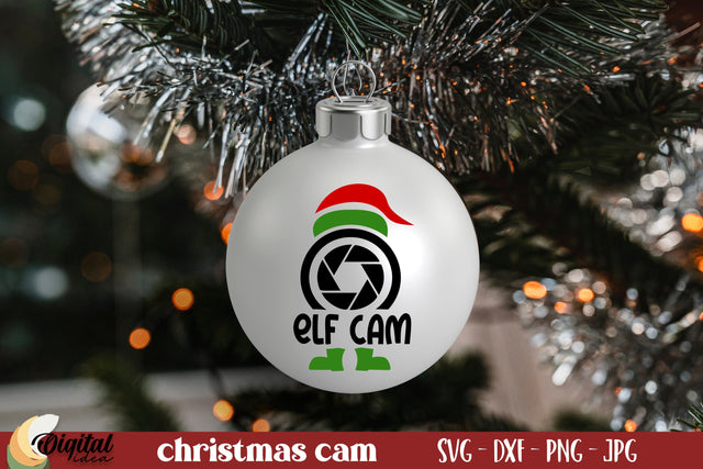 Santa Cam SVG. Santa Cam Ornament SVG. Christmas Quote SVG SVG Evgenyia Guschina 