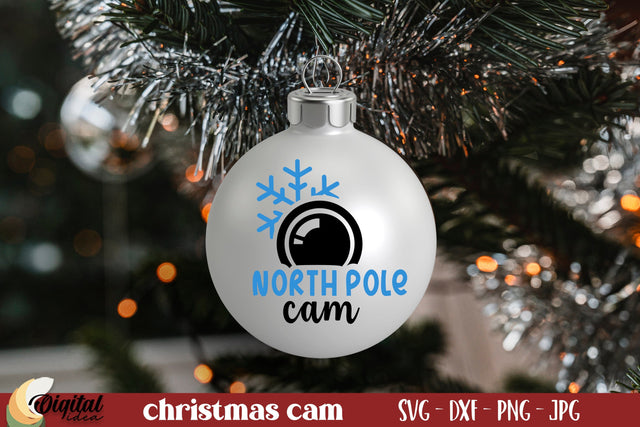 Santa Cam SVG. Santa Cam Ornament SVG. Christmas Quote SVG SVG Evgenyia Guschina 