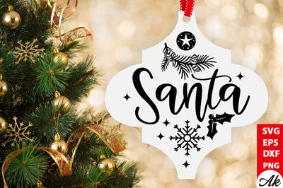 Santa Cardinal Arabesque SVG akazaddesign 