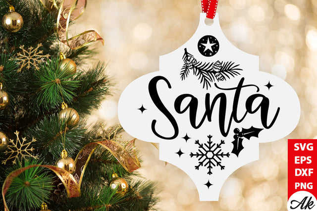 Santa Cardinal Arabesque SVG akazaddesign 