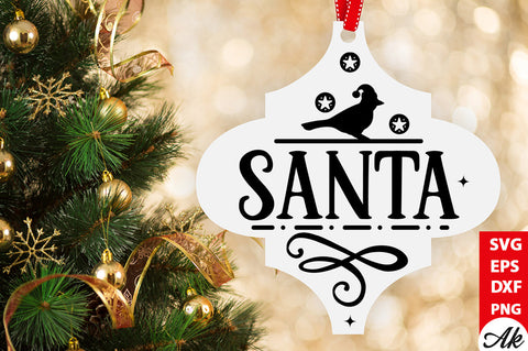 Santa Cardinal Arabesque Svg SVG akazaddesign 