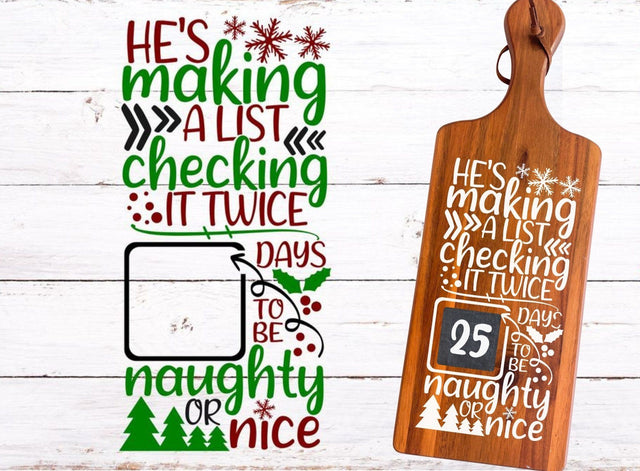 Santa Christmas Countdown Svg, Png, Dxf SVG So Fontsy Design Shop 