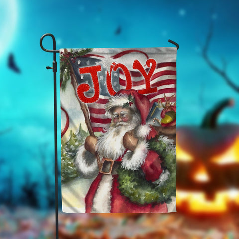 Santa Christmas Garden Flag - 12x18 Garden Flag Sublimation Design Download PNG File Instant Download Sublimation CaldwellArt 