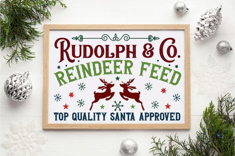 Santa Christmas Sign Svg Bundle SVG Regulrcrative 