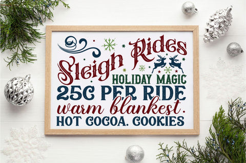 Santa Christmas Sign Svg Bundle SVG Regulrcrative 