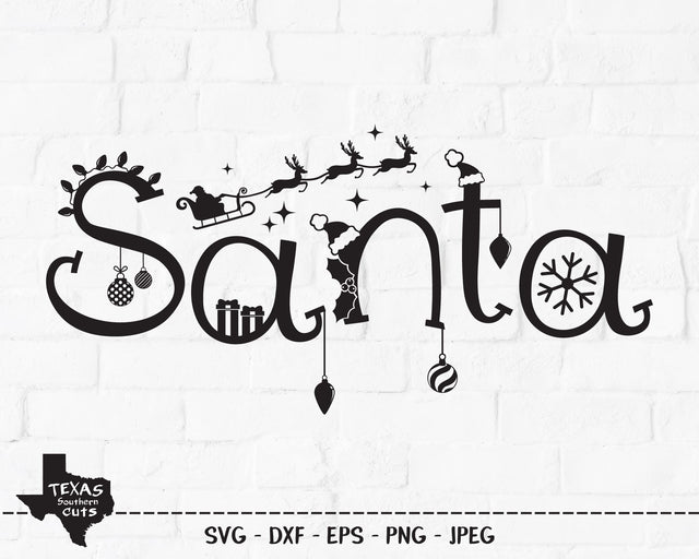 Santa | Christmas SVG SVG Texas Southern Cuts 