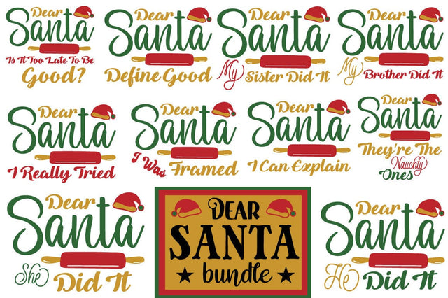 Santa Christmas SvgBundle SVG Angelina750 