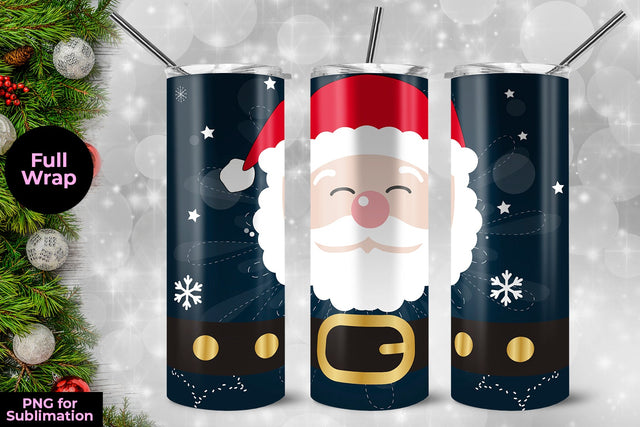 Santa Christmas Tumbler Wrap Template Sublimation Sublimation Sublimatiz Designs 