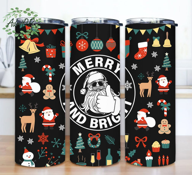 Santa Claus Christmas 20oz Skinny Tumbler Png, Christmas Png, Santa Claus, Christmas Tumbler Png, Love Christmas Santa Png, Santa Claus Love Sublimation Sublimation AdriOP 