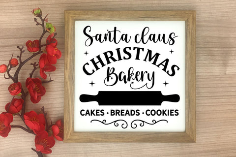 Santa claus christmas bakery cakes breads SVG Design SVG Regulrcrative 